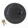 Rugged Ridge 11229.06 - 07-18 Jeep Wrangler JK Textured Black Locking Gas Cap Door