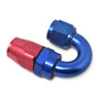 Russell 613530 - Performance -12 AN Red/Blue 180 Degree Full Flow Swivel Hose End (With 1-1/8in Radius)