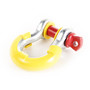 Rugged Ridge 11235.42 - D-Ring Shackle Isolator Kit, Yellow Pair, 7/8 inch