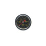 Russell 650320 - Performance 100 psi fuel pressure gauge black face chrome case (Liquid-filled)