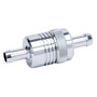 Russell 645120 - Performance Chrome Street Fuel Filter (3in Length 1-1/8in diameter 3/8in inlet/outlet)