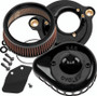 S&S Cycle 170-0436C - 2017+ M8 Models Stealth Air Cleaner Kit w/ Gloss Black Mini Teardrop Cover