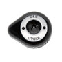 S&S Cycle 170-0533 - Stealth Slasher Teardrop Air Cleaner Cover - Gloss Black