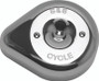 S&S Cycle 170-0530 - Stealth Applications Teardrop Air Cleaner Cover - Chrome