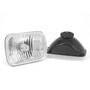 Rugged Ridge 12402.82 - Crystal H2 Headlights Rectangular 87-95 Jeep Wrangler YJ