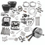 S&S Cycle 900-0565 - 00-06 BT 124in Hot Set Up Kit w/ S&S Cylinder Heads - Wrinkle Black