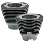 S&S Cycle 910-0255 - 1999+ BT 4-1/8in Bore Cylinder Set For 124in & 124in Hot Set Up Kits - Wrinkle Black