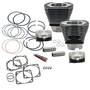 S&S Cycle 910-0225 - 84-99 BT 4 1/8in Bore Cylinder & Piston Kit For S&S V117 Engine - WBlack