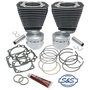 S&S Cycle 91-7702 - 84-99 BT 96in 3 5/8in Sidewinder Big Bore Cylinder & Piston Kit - Wrinkle Black