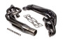 Schoenfeld 135VCM-3 - Headers - Conventional Crossover - 1.625 to 1.75 in Primary - 3 in Collector - Gaskets / Hardware Included - Steel - Black Paint - Small Block Chevy - Pair