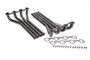 Schoenfeld 3522 - Headers - Demolition Derby - 1.625 in Primary - Exits Through Hood - Gaskets / Hardware Included - Steel - Black Paint - Small Block Ford - Pair