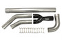 Schoenfeld Y3035K - Exhaust Pipe Kit - 3 in Diameter 42 Degree Elbow / 30 Degree Elbow - 3 in to 3.5 in Y Collector - 3.5 in Diameter 90 Degree Elbow / 36 in Collector Extension - Header Tabs Included - Kit