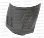 Seibon HD0105BMWE46M3-GTR - 01-05 BMW E46 M3 GTR Style Carbon Fiber Hood