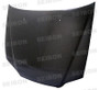 Seibon HD9802HDAC4D-OE - Carbon, , OEM-style carbon fiber hood for 1998-2002 Honda Accord 4DR