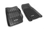 Rugged Ridge DMC-12920.25 - Floor Liner Front Black 1984-2001 Jeep Logo Cherokee XJ