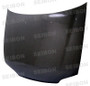 Seibon HD9295HDCV4D-OE - 92-95 Honda Civic 4DR OEM Carbon Fiber Hood