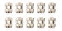 Shurtrax SHU80110 - Valve Stem Cap Stainless Set of 10