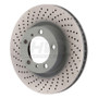SHW Performance PFL39971 - SHW 09-16 Porsche 911 Carrera w/o Ceramic Brake Left Front Drill-Dimp MB Brake Rotor (99735140101)