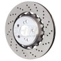 SHW Performance BRR44812 - SHW 15-18 BMW M3 3.0L Right Rear Cross-Drilled Lightweight Brake Rotor (34212284812)