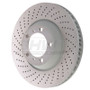 SHW Performance PFL30905 - SHW 09-13 Porsche 911 Turbo w/Center Lock w/o Ceramics Left Frt Drill-Dimp MB Rotor (99735140502)