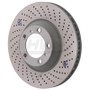 SHW Performance PFR31005 - SHW 09-13 Porsche 911 Turbo w/Center Lock w/o Ceramic Brake Right Frt Drill-Dimp Rotor (99735140602)