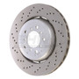 SHW Performance BFL44451 - SHW 05-06 BMW M3 3.2L Left Front Cross-Drilled Lightweight Brake Rotor (34112282445)