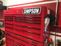 Simpson Motorcycle SIGNMOTO - Simpson Racing Embossed Aluminum Simpson Sign