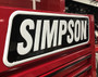Simpson Motorcycle SIGNMOTO - Simpson Racing Embossed Aluminum Simpson Sign