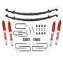Skyjacker D200CDK-H - Suspension Lift Kit w/Shock 2.5 Inch Front/2 Inch Rear Lift Incl. Front Leaf Springs Front U Bolt Kit Front Bushing Kit