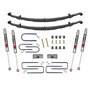 Skyjacker D200CDK-M - Suspension Lift Kit w/Shock M95 Performance Shocks 2.5 Inch Front/2 Inch Rear Lift Incl. Front Leaf Springs Front U Bolt Kit Front Bushing Kit