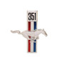 Scott Drake C7ZZ-16228-W - Fender Emblem , 351 Running Horse, passenger Side Scott Drake C7ZZ-16228-W - Fender Emblem , 351 Running Horse, passenger Side
