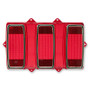 Scott Drake C9ZZ-13450-A - Tail Light Lens with Stainless Trim