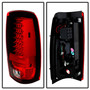 Spyder 5001740 - Chevy Silverado 1500 03-06 (Not Fit Stepside)LED Tail Lights Red Clear ALT-YD-CS03-LED-RC