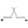 Stainless Works CA11CB - 10-15 Camaro 6.2L 3in Dual Chambered Catback System X-Pipe Factory Connect
