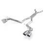 Stainless Works CA12CB - 2012-15 Camaro ZL1 6.2L 3in Catback Dual Chambered Exhaust X-Pipe Quad Tips