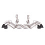 Stainless Works C8CBR-B - 20-21 Chevrolet Corvette C8 6.2L Redline Cat-Back Exhaust w/ Matte Black Tips