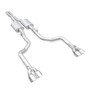 Stainless Works CHAL16CBL4 - 15-19 Dodge Challenger 6.2L/6.4L Hemi 3in Legend Catback X-Pipe w/4in Quad Tips