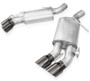 Stainless Works CA16RVMKPBC - 16-21 Camaro SS 3in Original SW Connect Axle Back w/Valve - 4in Quad Black Tips