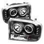 Spyder 5010339 - Ford F250 Super Duty 99-04 Projector Version 2 LED Halo LED Blk PRO-YD-FF25099-1P-G2-BK