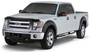 Stampede 41184-2 - 2009-2014 Ford F-150 Crew Cab Pickup Snap-Inz Sidewind Deflector 4pc - Smoke