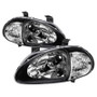 Spyder 5014207 - Xtune Honda Del Sol 93-97 1Pc Crystal Headlights Black HD-ON-HDEL93-1P-BK Spyder 5014207 - Xtune Honda Del Sol 93-97 1Pc Crystal Headlights Black HD-ON-HDEL93-1P-BK