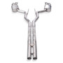 Stainless Works M18CBHPCL - 18+ Ford Mustang GT 3in Legend 304SS Catback w/ H-Pipe Quad Polished Tips (No Valve)