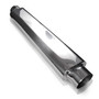 Stainless Works SO252425 - Smooth Oval Muffler - 24in Long 2 1/2in ID Inlets Both Ends