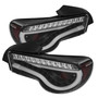 Spyder 5072009 - Scion FRS 12-14/Subaru BRZ 12-14 Light Bar LED Tail Lights Black ALT-YD-SFRS12-LBLED-BK