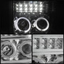 Spyder 5076274 - Xtune Ford F250/350/450 Super Duty 08-10 Projector Headlights LED Halo Chrome PRO-JH-FS08-LED-C