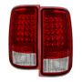 Spyder 5081575 - Xtune GMC Sierra 07-13 LED Tail Lights Red Clear ALT-ON-GS07-G2-LED-RC