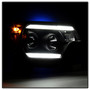 Spyder 5081711 - Toyota Tacoma 12-15 Projector Headlights Light Bar DRL Black PRO-YD-TT12-LBDRL-BK
