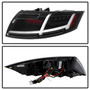 Spyder 5081674 - Audi TT 07-12 LED Tail Lights Black ALT-YD-ATT07-LED-BK