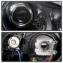 Spyder 5080967 - Porsche Cayenne 03-06 Projector Xenon/HID Model- DRL LED Blk PRO-YD-PCAY03-HID-DRL-BK