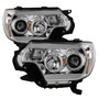 Spyder 5081704 - Toyota Tacoma 12-16 Projector Headlights Light Bar DRL Chrome PRO-YD-TT12-LBDRL-C